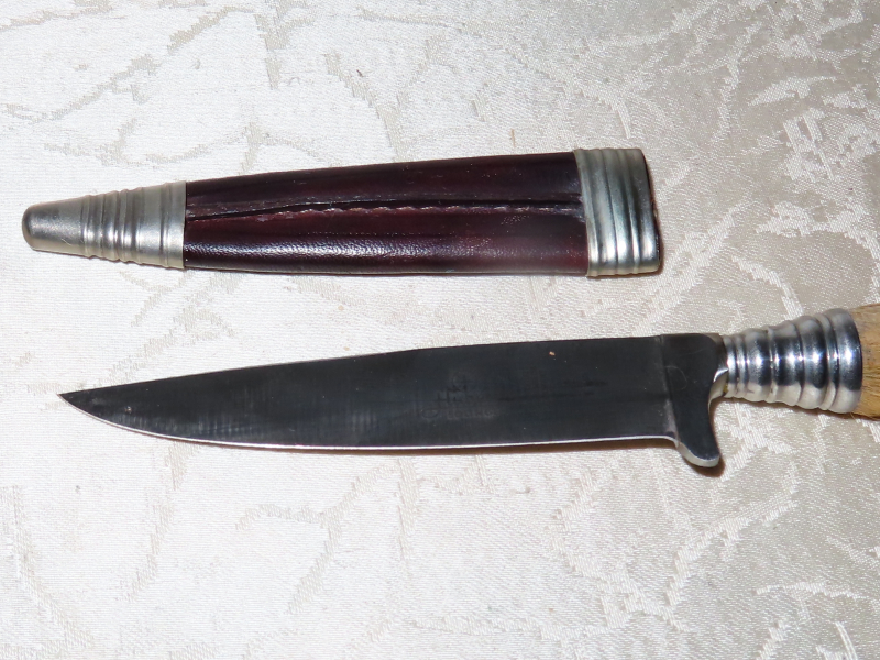 Jagdmesser mit Rehfuß Hersteller Hubertus Solingen – Bild 3
