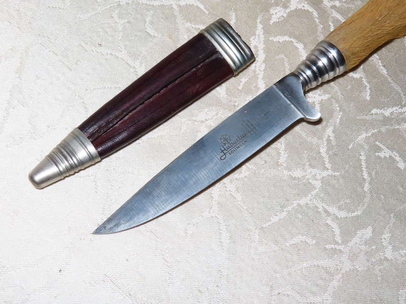 Jagdmesser mit Rehfuß Hersteller Hubertus Solingen – Bild 4