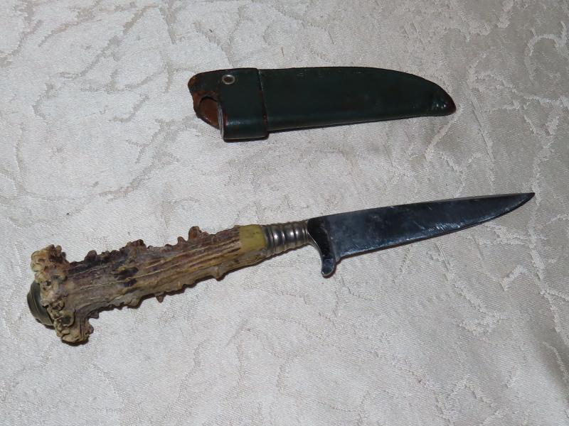 Jagdmesser mit Horngriff Trachtenmesser Hersteller SMF Solingen – immagine 3