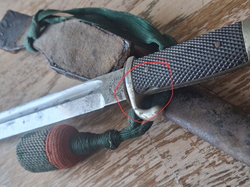 Ausgeh Seitengewehr mit Koppelschuh und Portepee – Bild 4