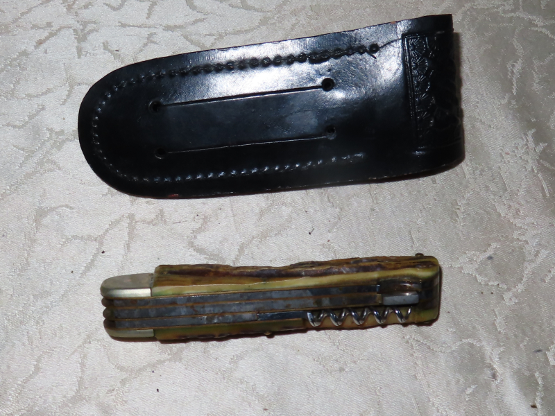 Jagdmesser Taschenmesser mit Horngriff ! – Bild 5