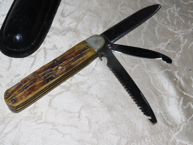 Jagdmesser Taschenmesser mit Horngriff ! – Bild 3