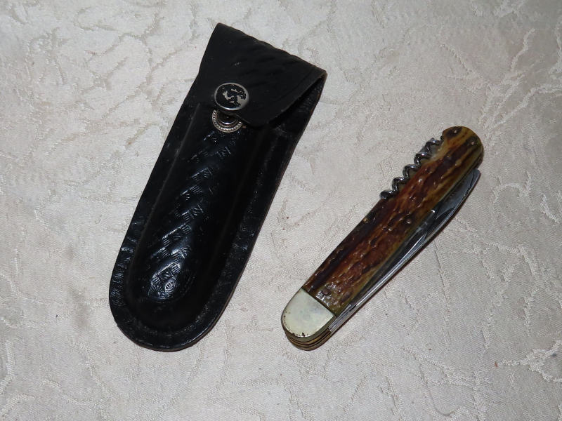 Jagdmesser Taschenmesser mit Horngriff ! – Bild 2