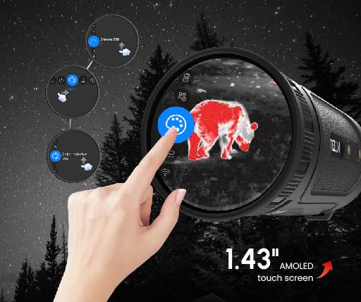 Guide Wärmebild Monokular TE211M, mit AMOLED Monitor, 256x192@12µm, Handgerät – Bild 4