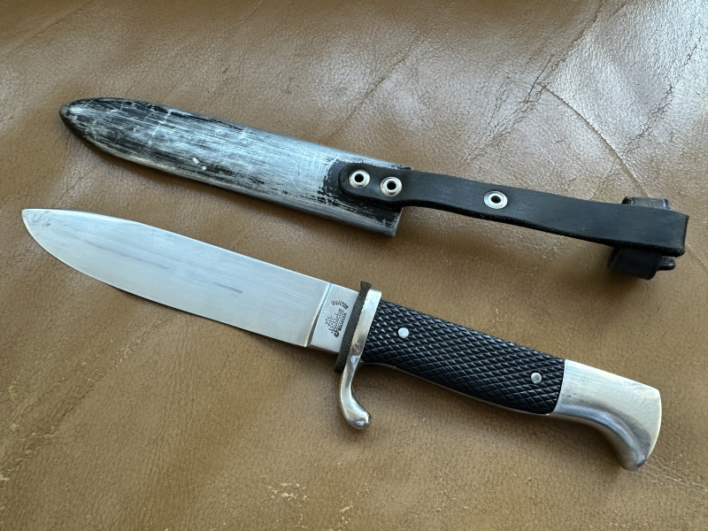 ===>Hubertus Solingen HJ-Messer -Fahrtenmesser „Blut und Ehre“ komplett sehr selten so Sammlerstück! – Bild 2