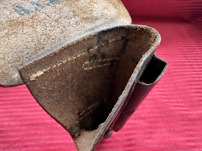 ==>Seltenes Original 1.Weltkrieg Lederholster Tasche -7.65 Pistole -Wunderlich Berlin 1917-Abnahme!! – Bild 6