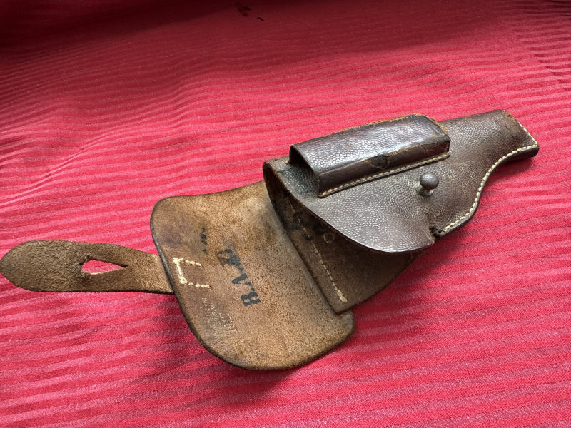 ==>Seltenes Original 1.Weltkrieg Lederholster Tasche -7.65 Pistole -Wunderlich Berlin 1917-Abnahme!! – Bild 4
