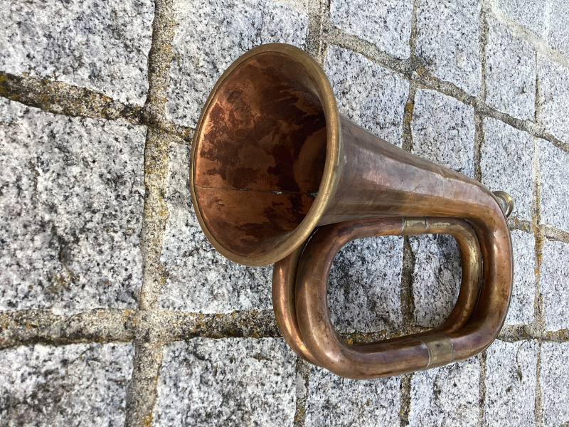Signalhorn aus Messing/Kupfer – Bild 2