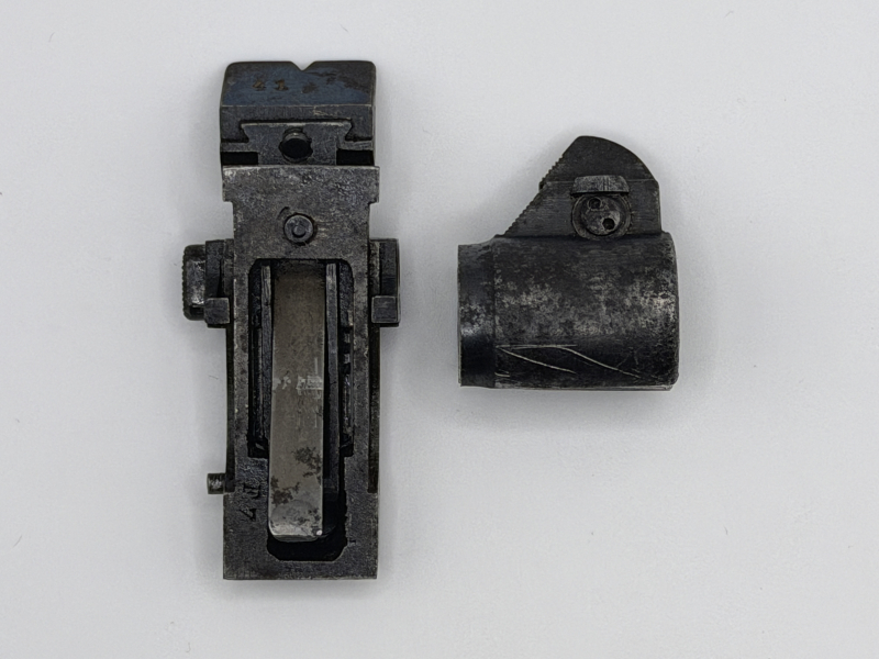 P 08 Artillerie - LP 08 - ERFURT 1914 - Visier + Korn Nr. 41 Kaiserliche Abnahme WK1- SEHR SELTEN – Bild 3