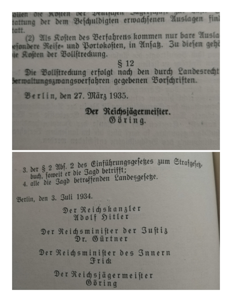 Buch Reichs-Jagdgesetz 1934 – Bild 3