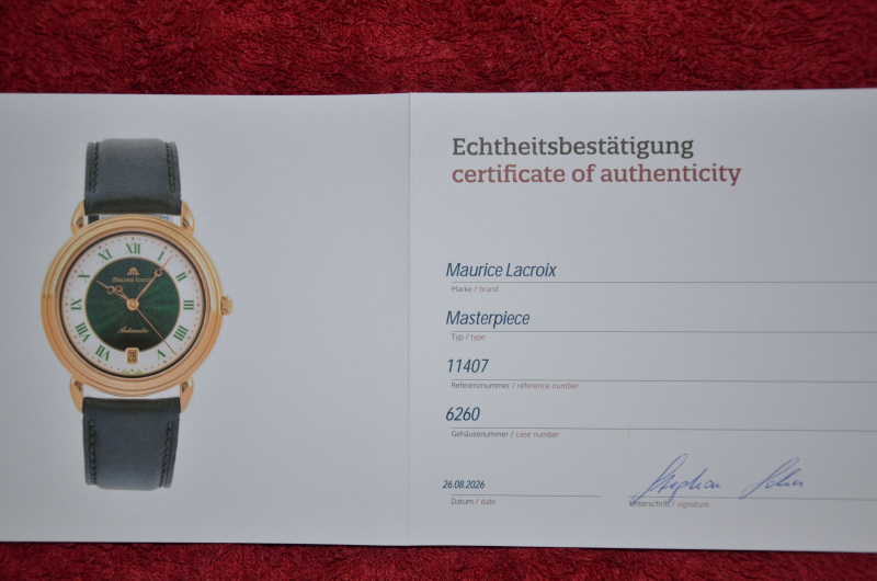 Herren-Uhr "Maurice Lacroix" Automatic Sichtboden ca. 35mm – Bild 6