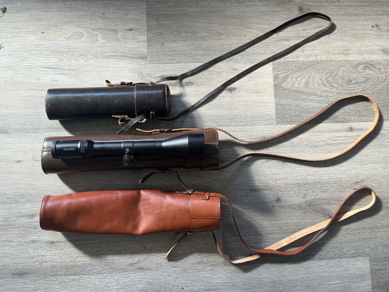 Lederhülle für Zielfernrohre ( Zeiss, Swarovski, Leica , Blaser ) – attēls 2