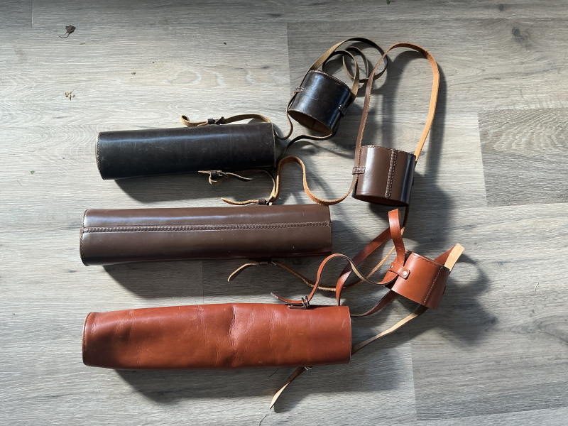 Lederhülle für Zielfernrohre ( Zeiss, Swarovski, Leica , Blaser ) – attēls 3