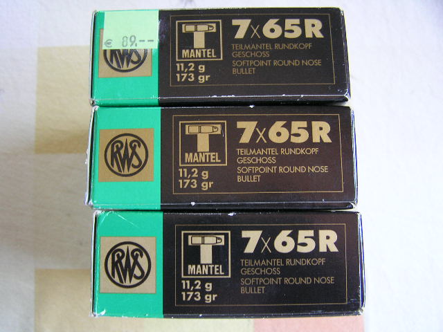 60 Patronen RWS 7x65R Teilmantel Rundkopf Geschoss 11,2 Gr – stampa 2