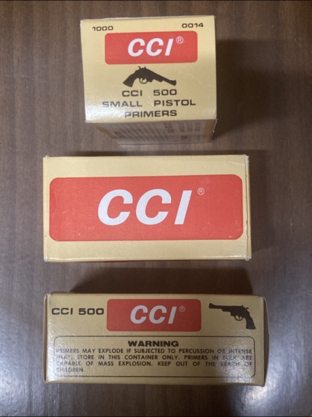 CCI 500 Zündhütchen Small Pistol 3000 Stück – Bild 1