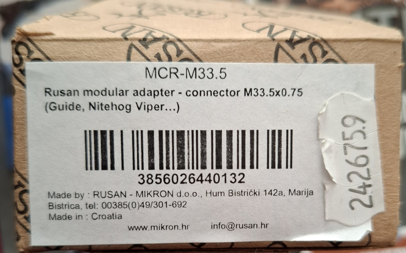 RUSAN MCR modular Adapter M33,5 x 0,75 – immagine 3