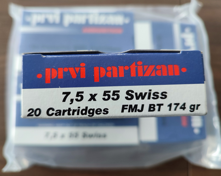 7,5x55 swiss Partizan 100 Patronen VM – Bild 2