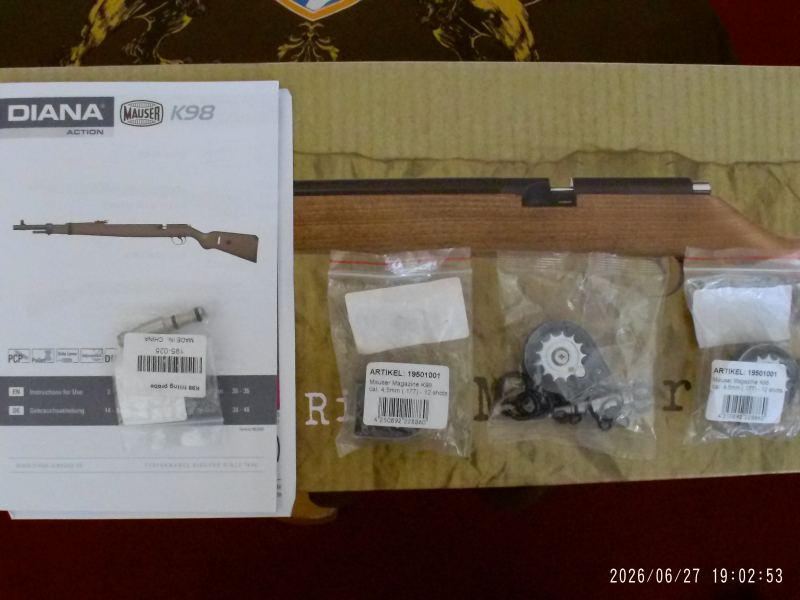 Mauser K98 PCP Pressluftgewehr Kaliber 4,5 mm Diabolo (P18) – Bild 6