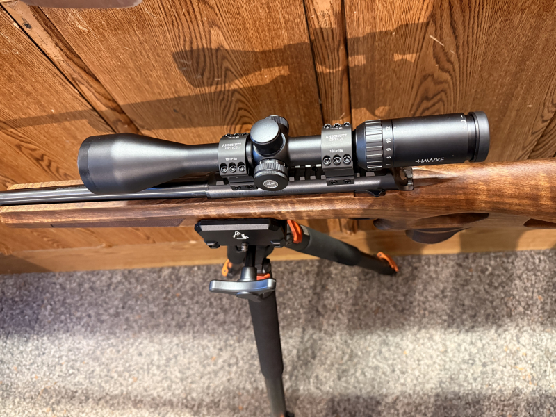 Anschütz Repetierbüchse kpl. 1771 Lochschaft 17 hornet mit 4-12x50 leucht zf und hausken dämpfer – imagen 2