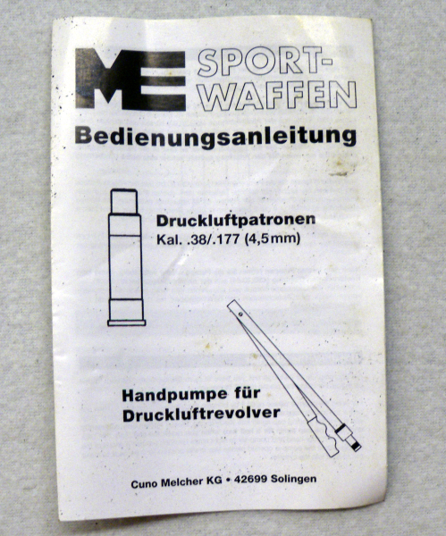 ME Handpumpe für Druckluftrevolver – Bild 3