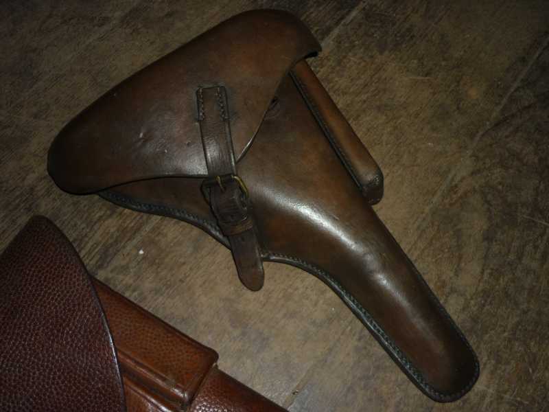 08 Pistolentasche Marine Pistolentasche 08 Konvolut 3 Holster Koffertasche Revolverholster – Bild 4