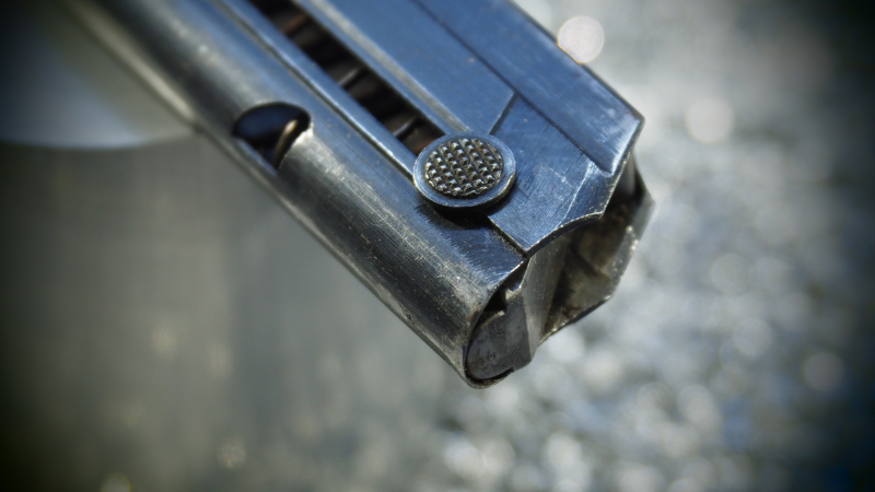 2. Weltkrieg ! Original Magazin mit Bakelitboden für P08, Luger 08, "fxo" in TOP Zustand ! – Bild 5