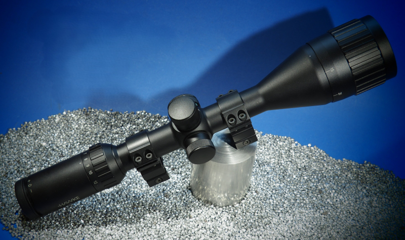 Hawke Zielfernrohr Vantage 4-12x50 IR AO, mit Leuchtabsehen "Mil-Dot", und Montage, Wie neu ! – slika 1