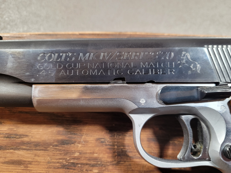 Colt Goverment .45 Auto Gold Cup COLT´S MK IV Pistole – Bild 3