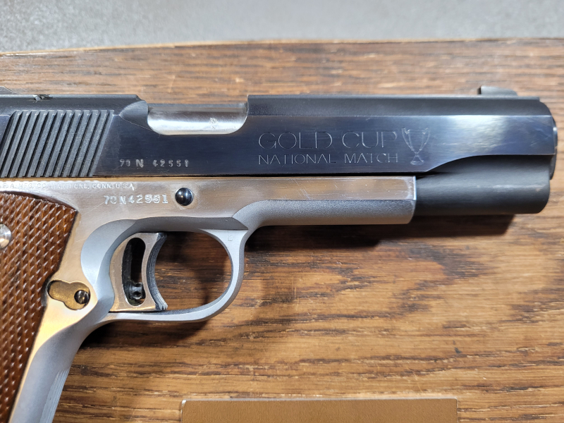 Colt Goverment .45 Auto Gold Cup COLT´S MK IV Pistole – Bild 2
