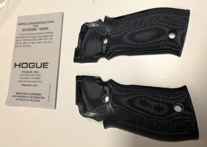 HOGUE G10 Griff für SIG Sauer P226 SAO X5 / X6 - Piranha Mascus Black-Grey #33137 – Bild 2