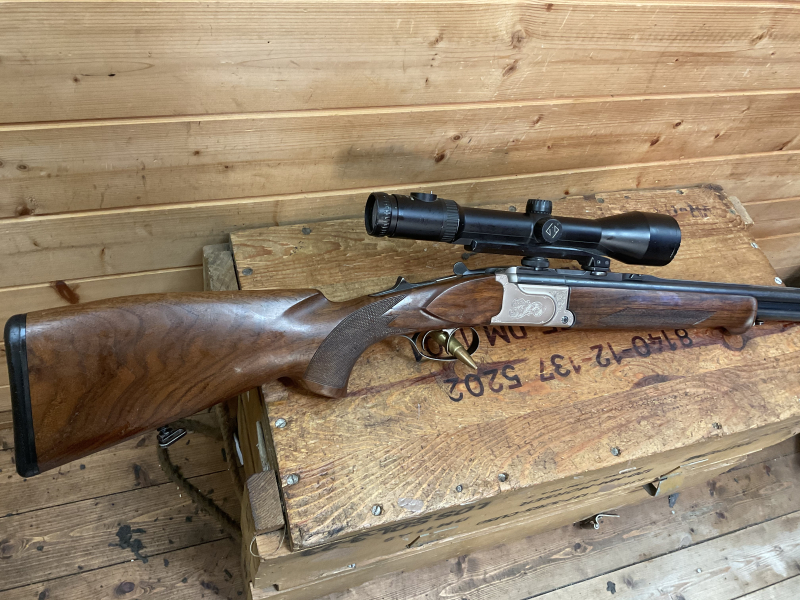 BBF Krieghoff Ultra 8x57JRS 20/76 Zeiss 2,5-10x58 LP Schwenkmontage – immagine 4