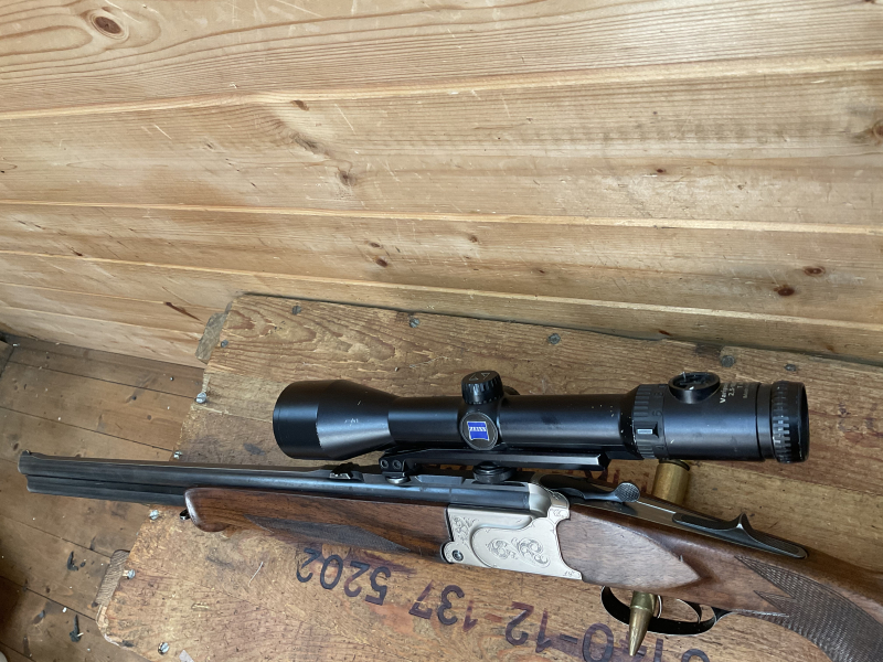 BBF Krieghoff Ultra 8x57JRS 20/76 Zeiss 2,5-10x58 LP Schwenkmontage – immagine 2