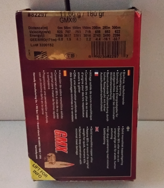 Rest Hornady GMX 8X57IS – obrázek 2