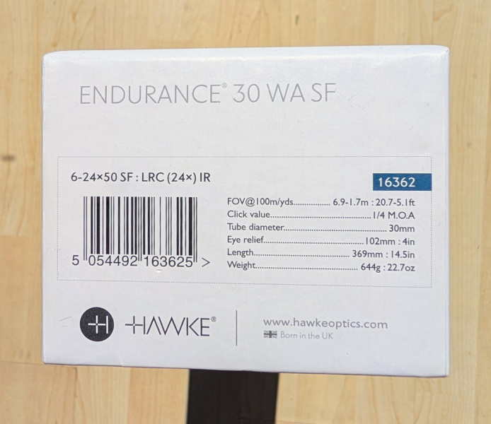 Hawke Endurance 30 WA SF 6-24x50 LRC 24x Zielfernrohr – Bild 2