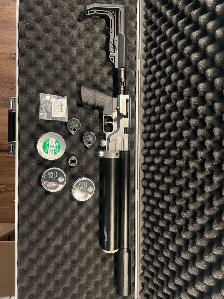 Top neuwertige Bundle Airgun Luftdruckgewehr AEA HPMAX F-Serie 9mm – Bild 4