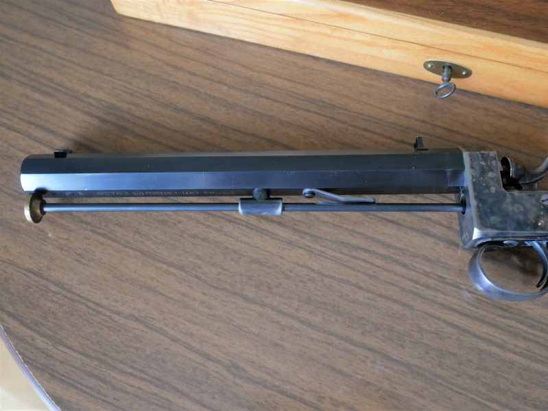 Pedersoli Zimmerpistole Saloon Pistole 4,3 mm Lothar Walther Lauf mit Kasten und Zubehör – Bild 2