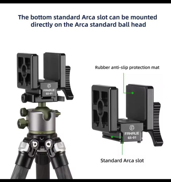 Right Stuff Ultralight Universal Halterung mit Arca-Style Profil – Bild 5