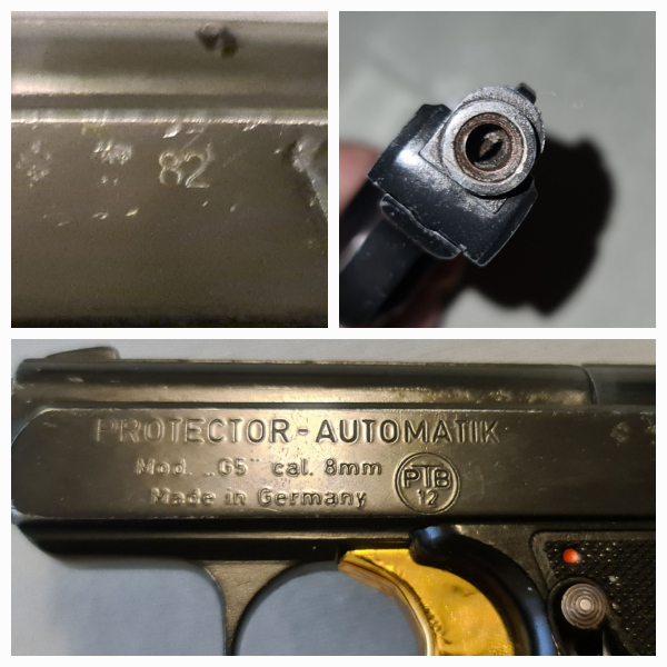 Reck Protector, Mod.G5 , Cal. 8mm PAK , PTB 12, sehr schöner Zustand – Bild 5