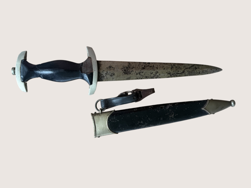 Originaler SS Dienstdolch „Böker“ mit Hänger Dachbodenfund SS NUMMER – 2. kép