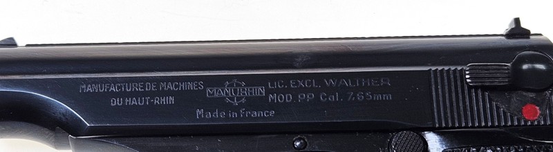 Pistole, Manurhin, PP, 7,65mm Browning – bild 4