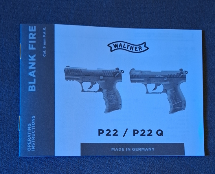 P 22Q Schreckschusspistole | Kal. 9mm P.A.K./ NEU Schwarz – Bild 3