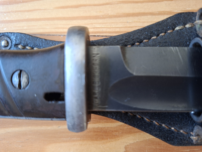 Bajonett K98 aus dem 2 WK mit Scheide und Koppelschuh Nr gleich – billede 3
