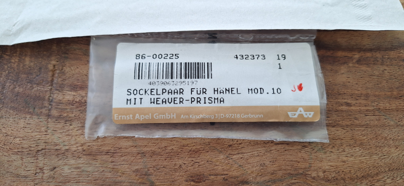 Sockelpaar EAW Weaver-Prisma Haenel Jäger 10 (Hänel) – Bild 2