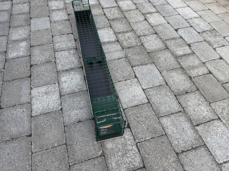 Marderfalle 100cm lang Lebendfalle lebend Falle Marder-Falle verzinkt – Bild 2
