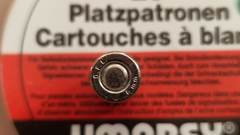 8 mm PLATZPATRONEN - ALTE HERSTELLUNG – Bild 2