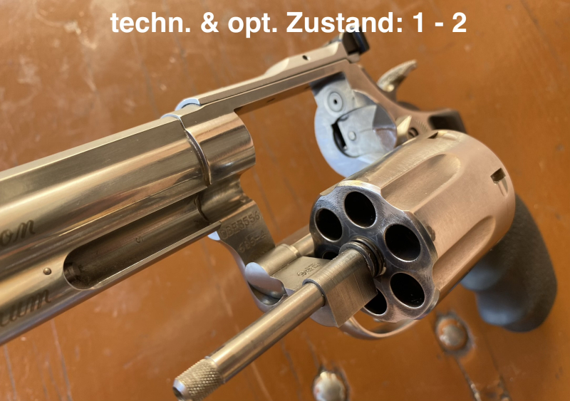 Smith & Wesson 686 Target Champion Diamond Line 6"-Lauf stainless poliert .357Mag .357 viel Zubehör – Bild 4