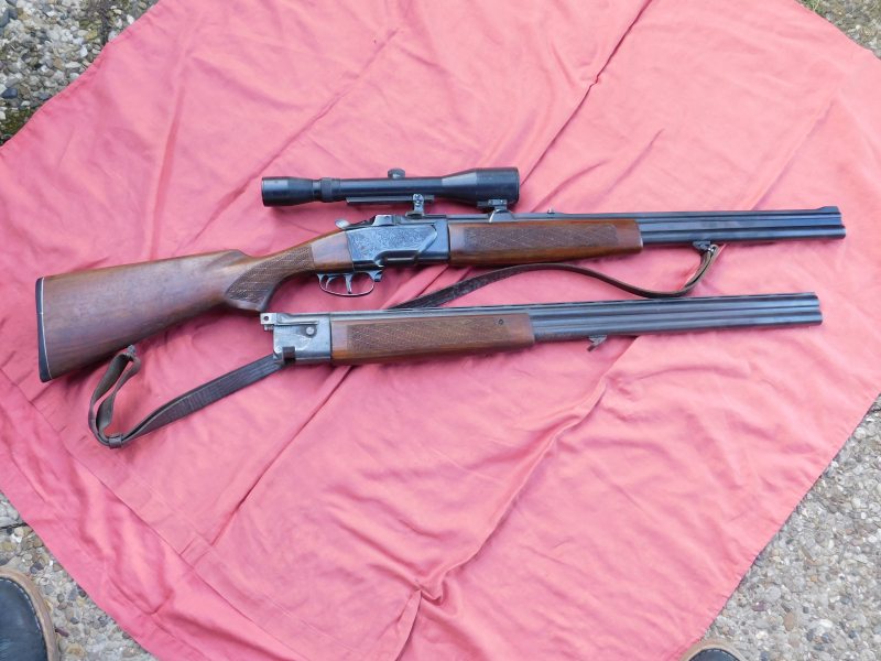 Bockbüchsflinte 7x57R und 12/70 und mit Wechsellauf 12/70, mit ZF – Bild 2