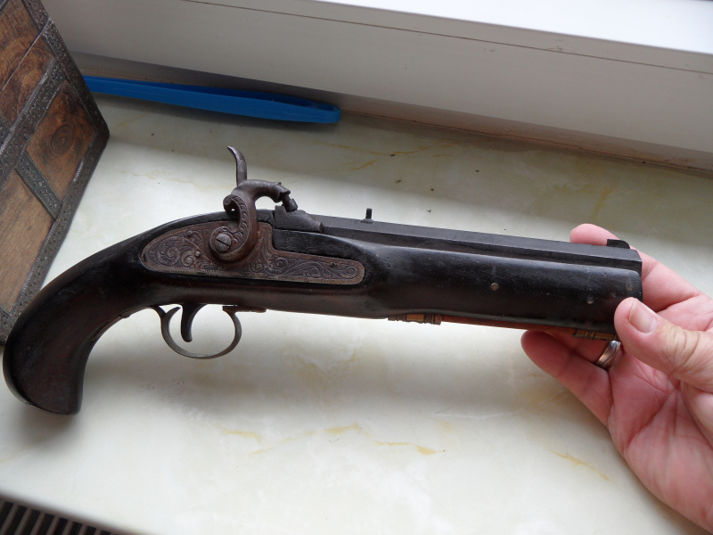 jacobi iserlohn Dicke vorderlader Pistole Cal.45 – billede 2