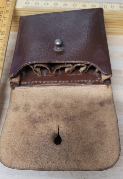 Vintage Patronentasche aus Leder – Bild 3