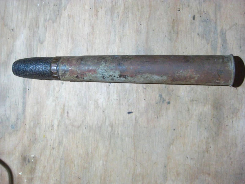 russische 4,5cm Dekohülse mit Geschoss leer! – Bild 2